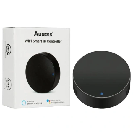 Умный беспроводной пульт дистанционного управления Wi-fi +ИК, чёрный, Aubess фото в интернет-магазине Ufarms 
