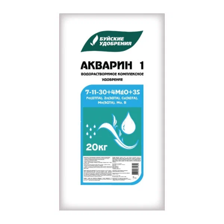 Удобрение минеральное Акварин 1, 1кг, БХЗ фото в интернет-магазине Ufarms 